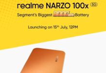 Realme Narzo 100x 5G: Full Specifications Realme Narzo 100x 5G
